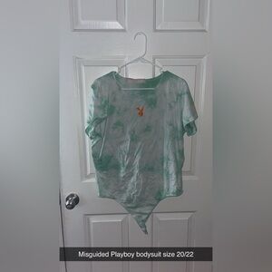Tiedye Missguided x Playboy bodysuit size 20/22